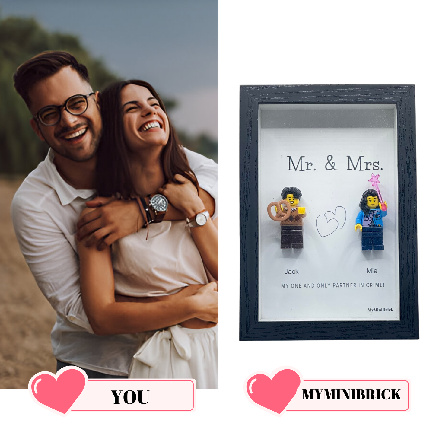 6x4 Frame Customizable 1-2 Minifigures - MyMiniBrick