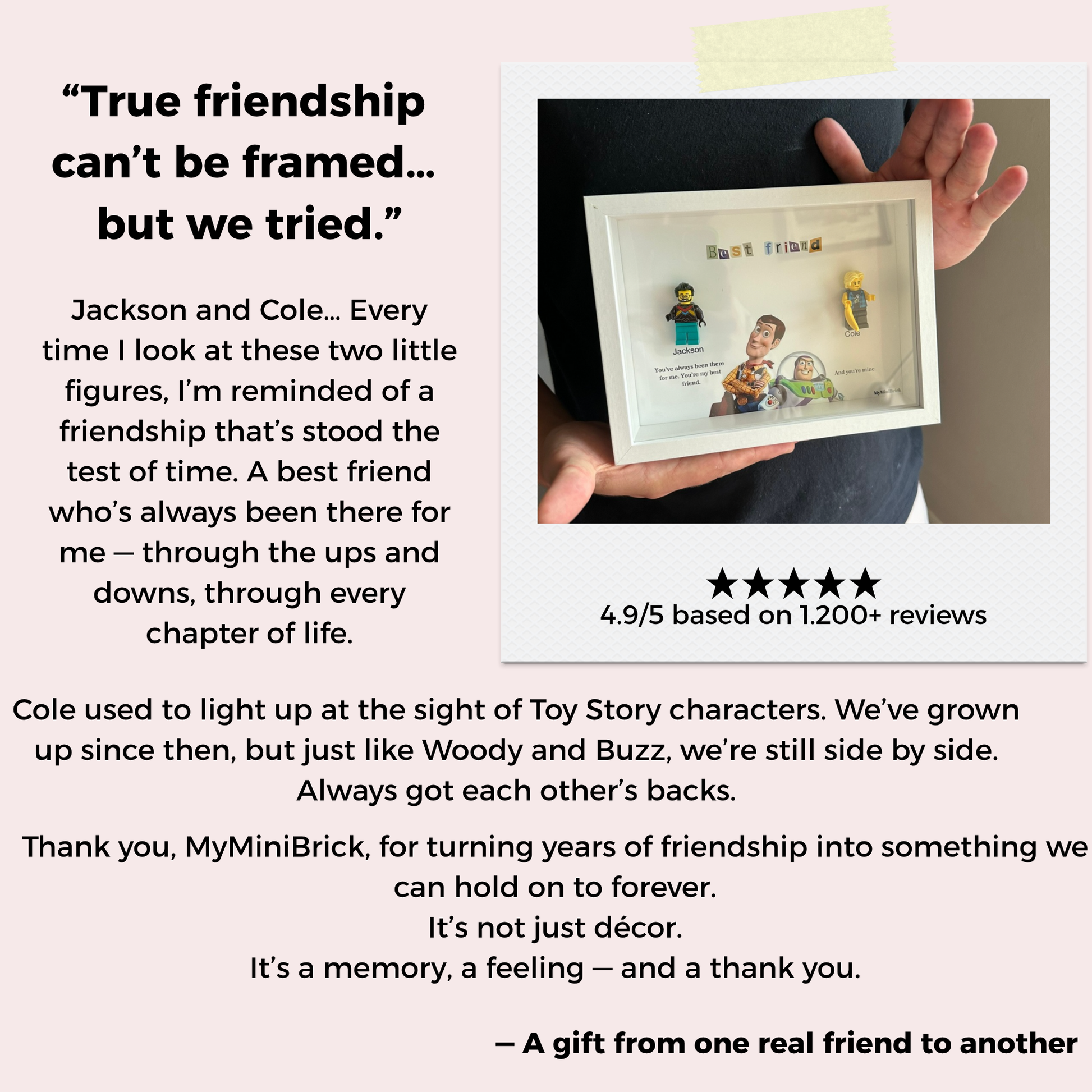 Custom LEGO® Frame 2-3 Minifigures 6x8 | MyMiniBrick - MyMiniBrick 