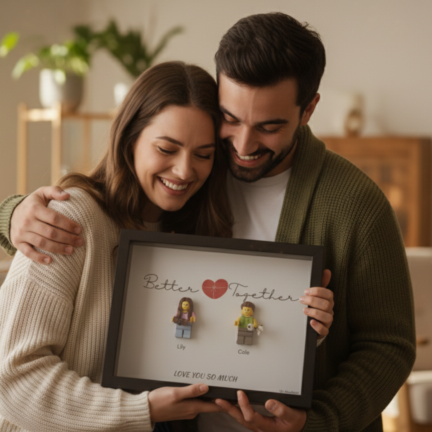 Custom LEGO® Frame 2-3 Minifigures 6x8 | MyMiniBrick - MyMiniBrick 