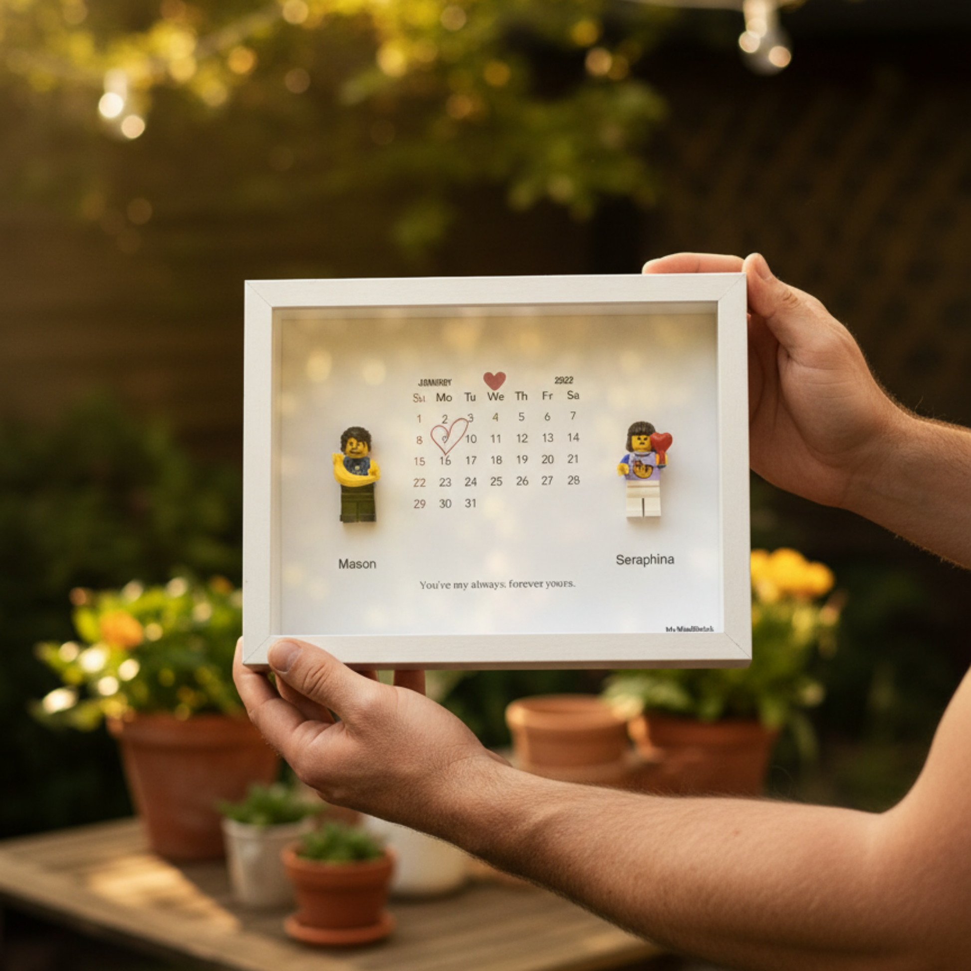 Custom LEGO® Frame 2-3 Minifigures 6x8 | MyMiniBrick - MyMiniBrick 