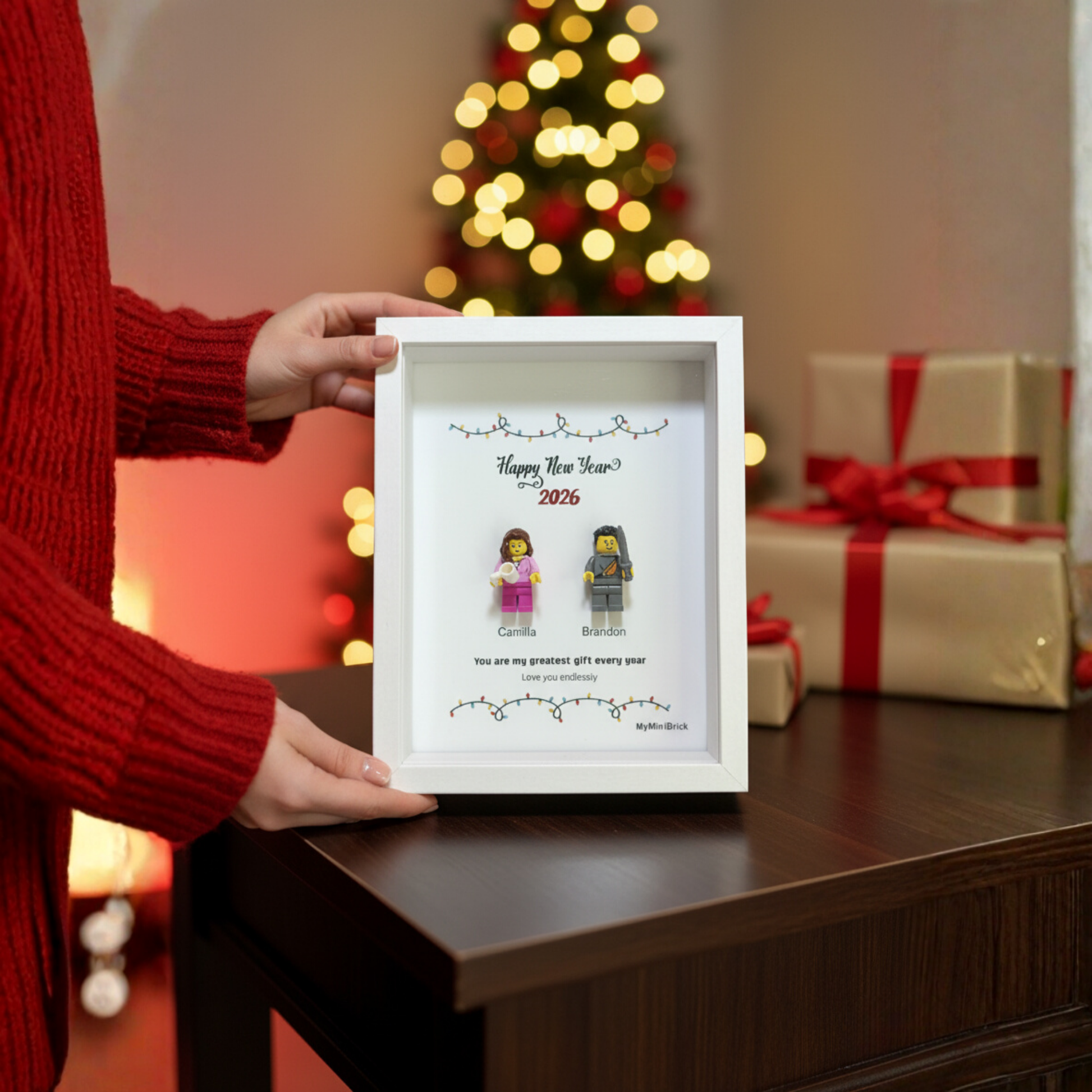 Custom LEGO® Frame 2-3 Minifigures 6x8 | MyMiniBrick - MyMiniBrick 