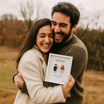 Custom LEGO® Frame  3-4 Minifigures 10x8 | MyMiniBrick - MyMiniBrick 