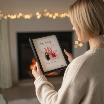 Custom LEGO® Frame  3-4 Minifigures 10x8 | MyMiniBrick - MyMiniBrick 