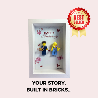 Custom LEGO® Frame  1-2 Minifigures 6x4 | MyMiniBrick - MyMiniBrick 