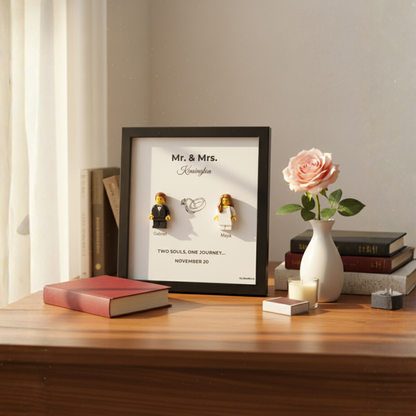 Custom LEGO® Frame  3-4 Minifigures 10x8 | MyMiniBrick - MyMiniBrick 