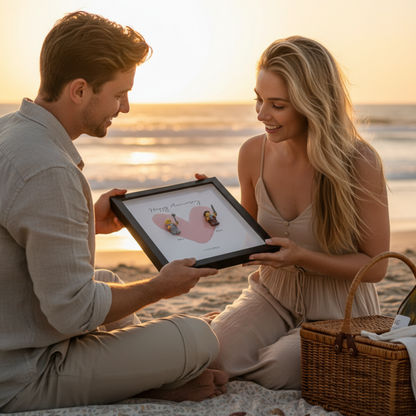 Custom LEGO® Frame  3-4 Minifigures 10x8 | MyMiniBrick - MyMiniBrick 