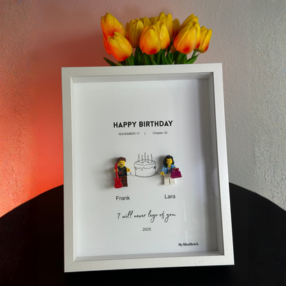 Custom LEGO® Frame  3-4 Minifigures 10x8 | MyMiniBrick - MyMiniBrick 