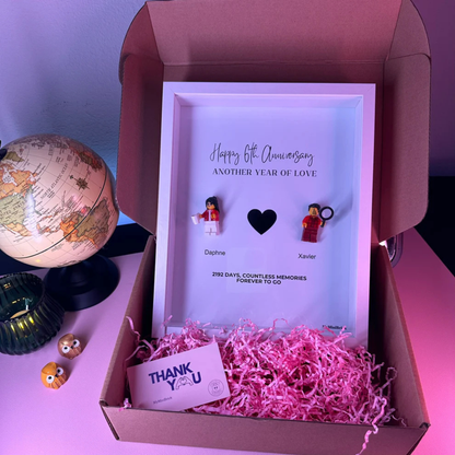 Custom LEGO® Frame  3-4 Minifigures 10x8 | MyMiniBrick - MyMiniBrick 