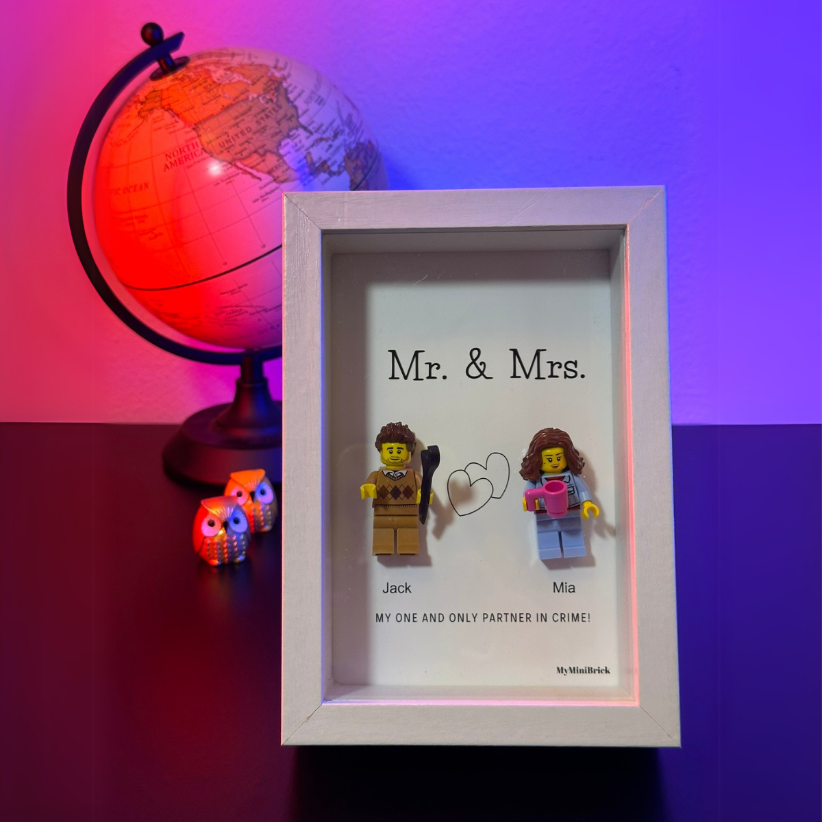 6x4 Frame Customizable 1-2 Minifigures - MyMiniBrick 