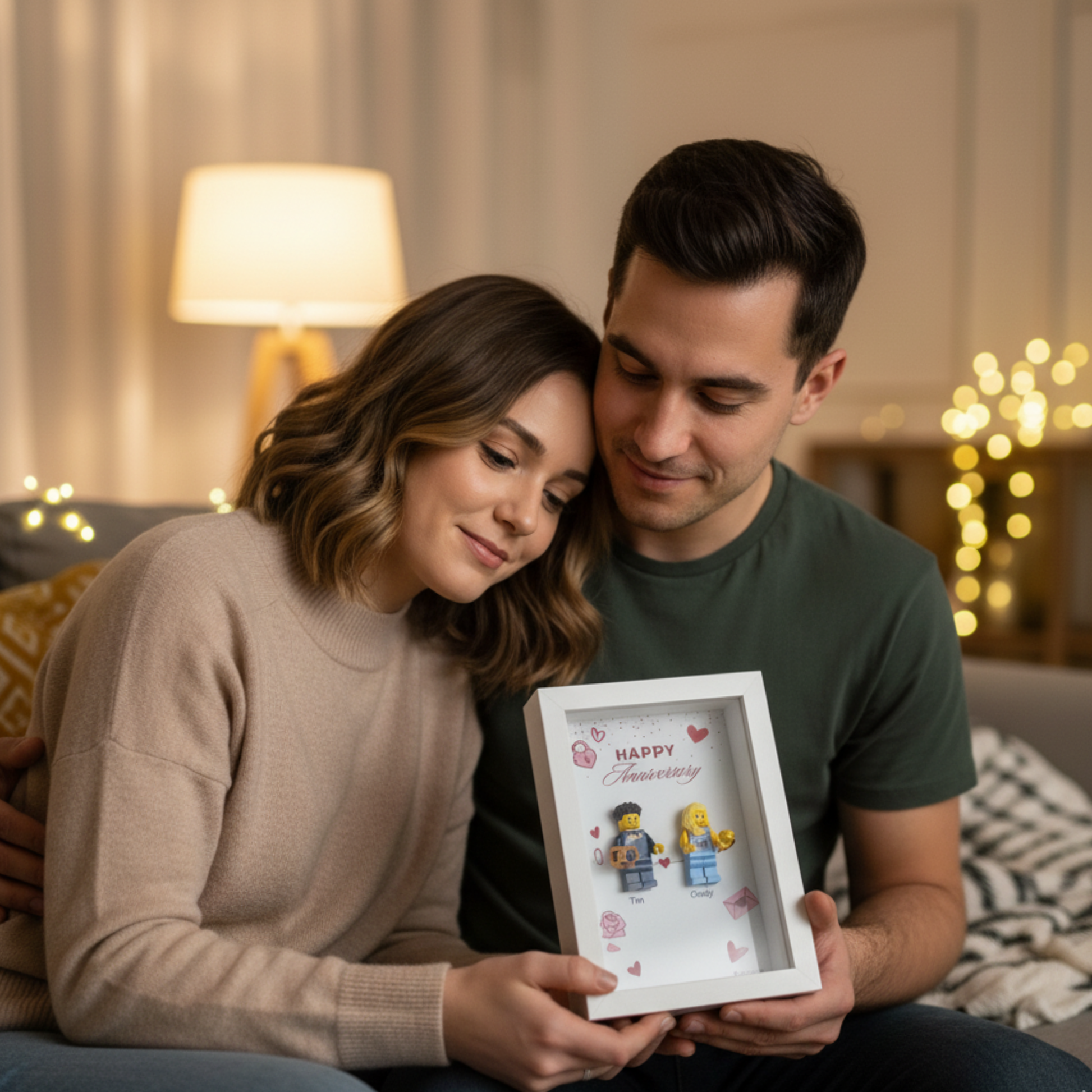 Custom LEGO® Frame  1-2 Minifigures 6x4 | MyMiniBrick - MyMiniBrick 